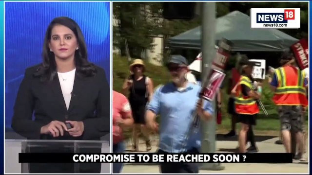 Attori e sceneggiatori protestano a Hollywood