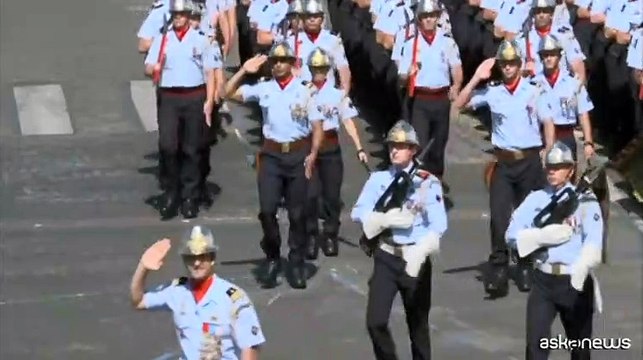 Festa della Bastiglia, a Parigi la parata davanti a Macron e Modi