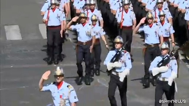 Festa della Bastiglia, a Parigi la parata davanti a Macron e Modi