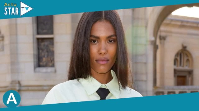 PHOTOS Tina Kunakey cheveux lissés et look écolière, elle brille (encore) en célibataire