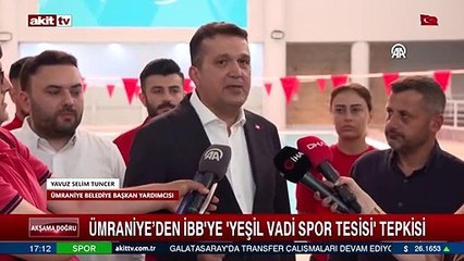 Ümraniye'den İBB'ye Yeşil Vadi Spor Tesisi tepkisi