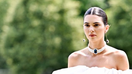 Kendall Jenner Lounged in the Tiniest Underboob Baring Bra and Matching Hot Pants