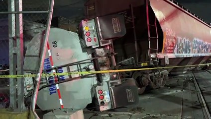 Pipa es impactada por el tren en la colonia de El Fresno