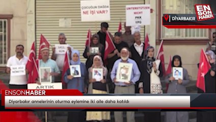 Diyarbakır annelerinin oturma eylemine iki aile daha katıldı