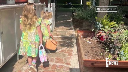 Скачать видео: Hilary Duff Shares Adorable Pics From Daughter's First Day of School _ E! News