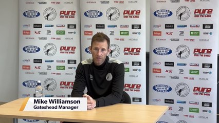 Williamson: “It’s just huge for the club” - Gateshead vs. Newcastle United press conference