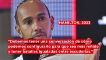 Polémicas declaraciones de Hamilton