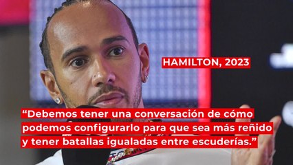 Polémicas declaraciones de Hamilton