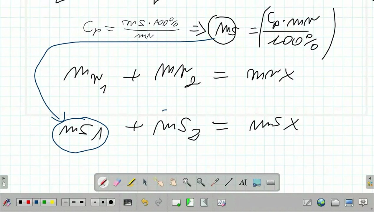 MIESZANIE ROZTWORÓW % TEJ SAMEJ SUBSTANCJI → WYPROWADZENIE. #chemia #chemistry