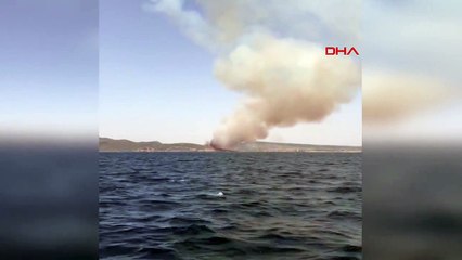 İZMİR'DE MAKİLİK YANGINI -2