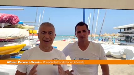 Pecoraro Scanio con campione olimpico Mascarenhas "Proteggere il mare"