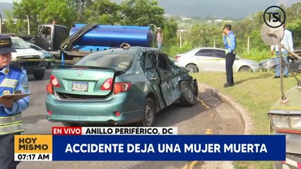 Accidente de tránsito deja una mujer muerta en anillo periférico