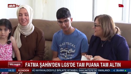 Fatma Şahin'den LGS'de tam puana tam altın