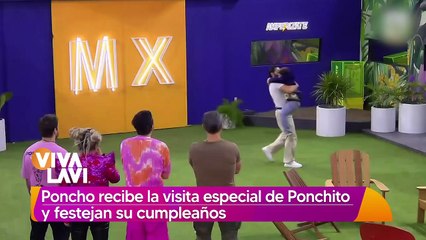 Poncho De Nigris recibe la visita de 'Ponchito' en reality