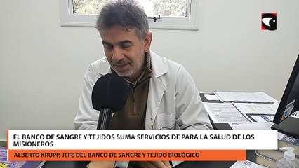 El Banco de Sangre y Tejidos suma servicios de para la salud de los Misioneros