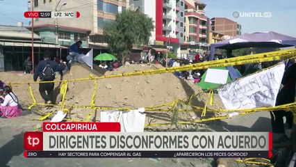 “Hemos paralizado 4 días Cochabamba para lograr nada”, dirigentes de Colcapirhua están disconformes con el acuerdo con Tiquipaya
