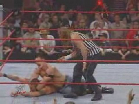 John Cena vs Randy Orton Referee Triple h