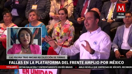 "Página del Frente Amplio por México no se cayó, es un retraso": Claudia Castello