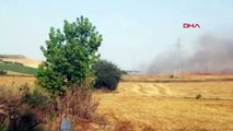 Tekirdağ'da 40 Dönüm Buğday Ekili Tarla Yangında Yandı