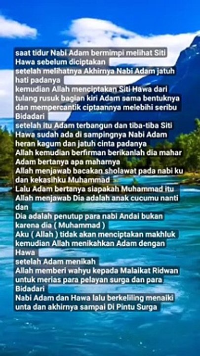 kisah nabi Adam menikah