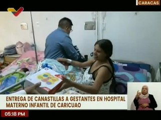 Gobierno de Caracas entrega canastillas a gestantes en el Hospital Materno Infantil de Caricuao