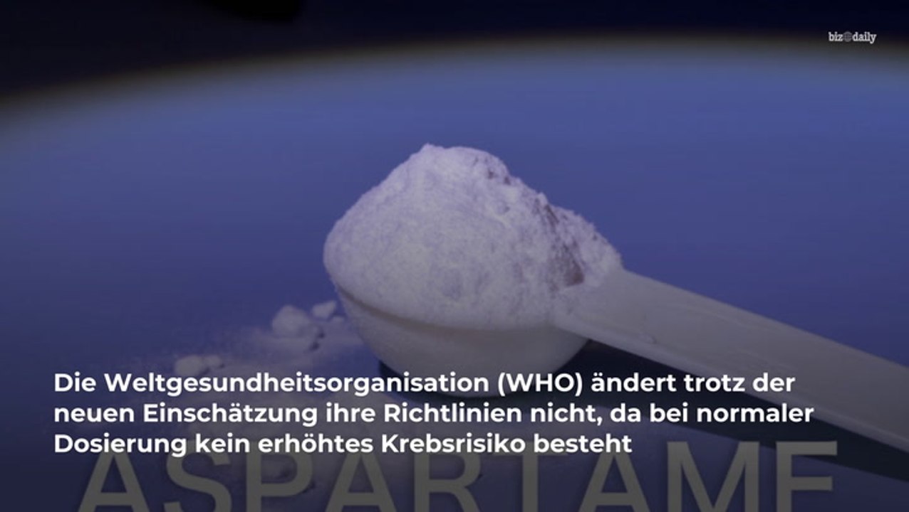 Süßstoff krebserregend: who macht es offiziell