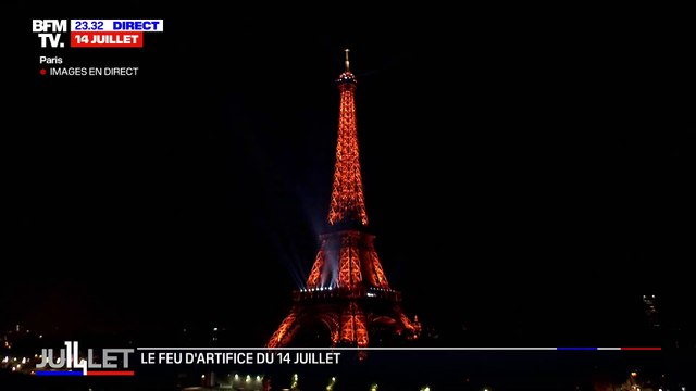 Feu d'artifice raté à Paris - Même BFM TV attend le final pendant plusieurs minutes pensant qu'il s'agit d'une pause... avant de comprendre que le spectacle est terminé !