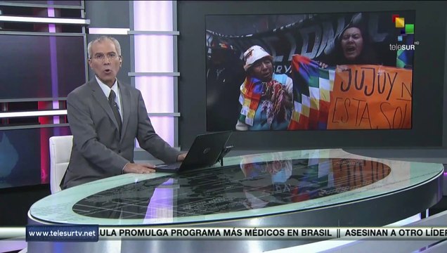 Movimientos sociales en Buenos Aires se manifiestan en rechazo a situación en Jujuy