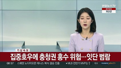 [속보] 집중호우에 충청권 홍수 위험…잇단 범람