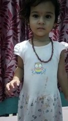 Cute Trishu mehendi on hand -dm