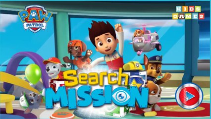 Nickelodeon Games to play online 2017 ♫Paw Patrol Search Misson 2017 ♫ Kids Games