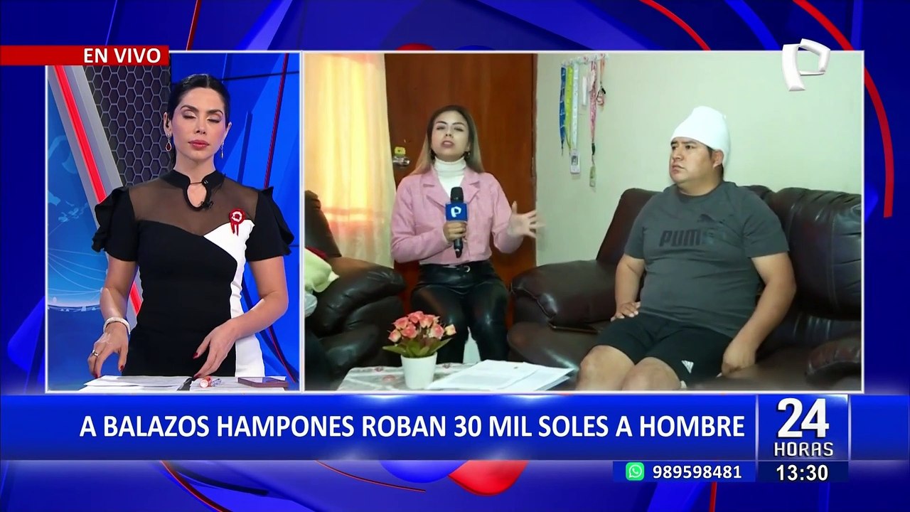Delincuentes disparan a hombre para robarle 30 mil soles