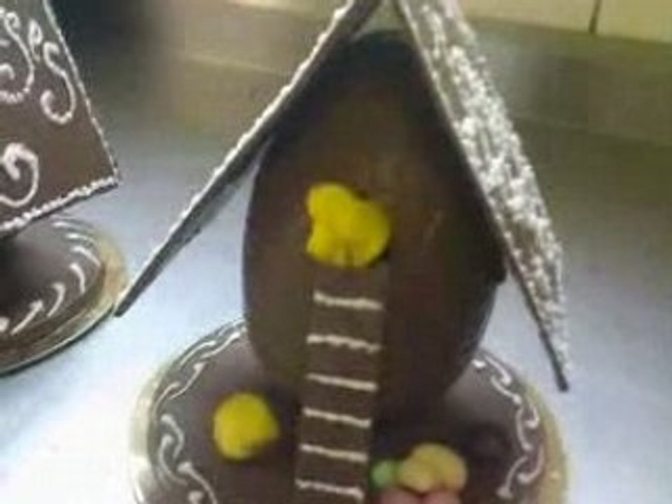 chocolat paques oeuf gateau piece chocolat