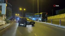 El frenini çekmeyi unuttu, trafik kilitlendi