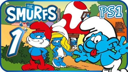 The Smurfs Walkthrough Part 1 (PS1) 100% - It's a Piece of Cake (Tutorial)
