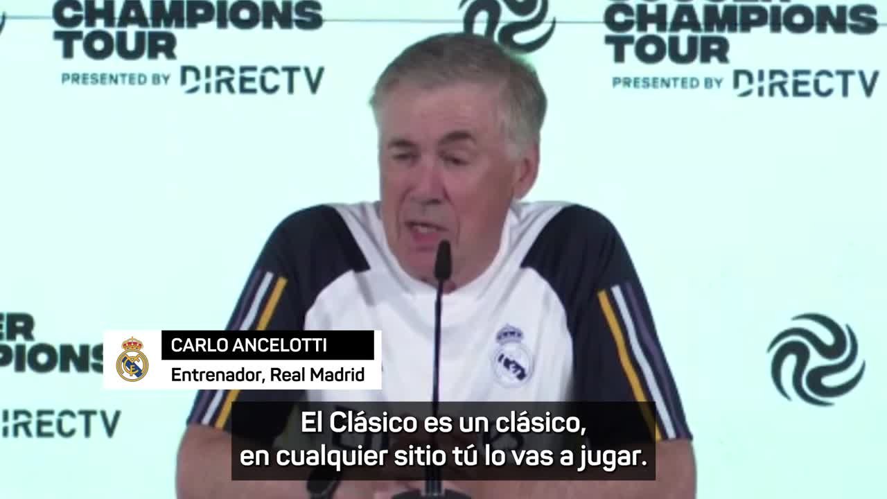 Ancelotti: "No hay partido amistoso entre el Real Madrid y el Barcelona"