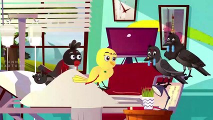 Chidyan ki Auto - CHidyan nay banayi udne wali Auto - Mother love - moral stories - cartoon - funny