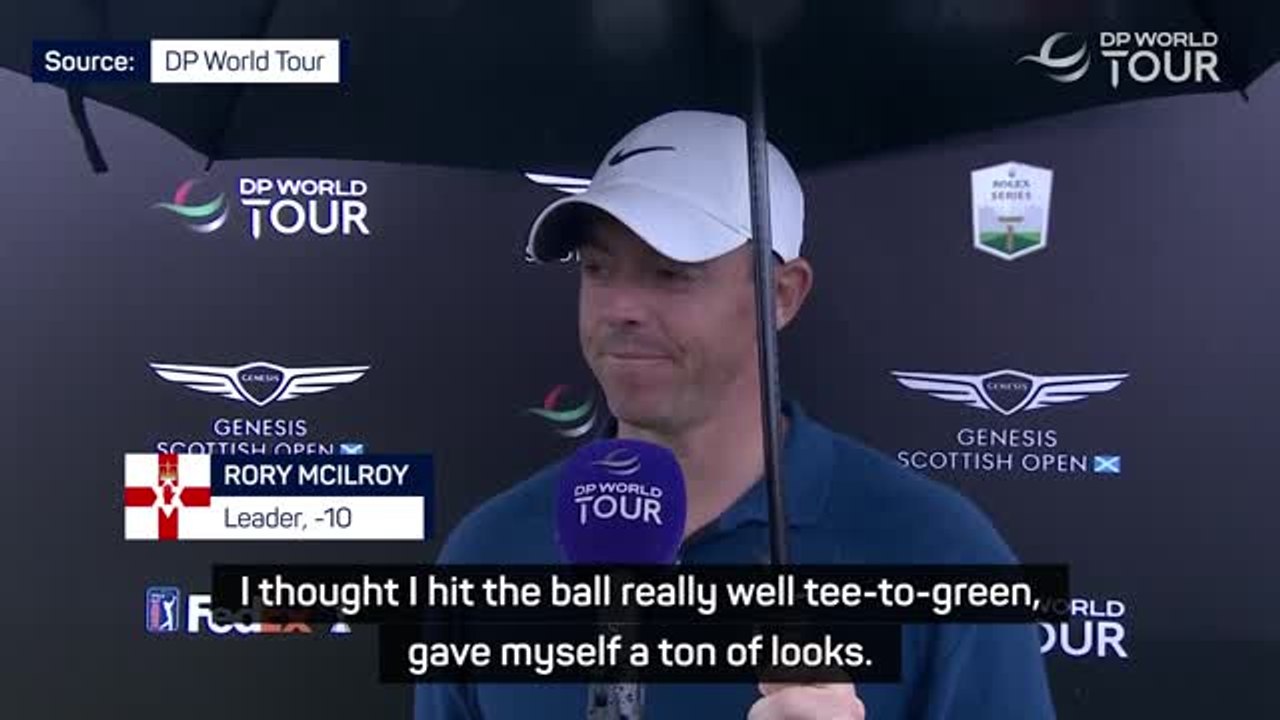 'Confident' McIlroy has 'no expectations' as he retains Scottish Open lead