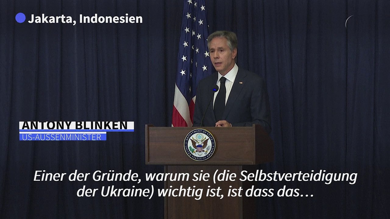 Blinken: Putin muss verstehen, dass er nicht gewinnen kann