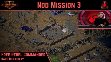 How to Beat C&C Tiberian Sun Nod Mission 3: Free Rebel Commander - Hard - HD