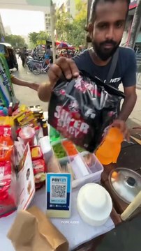 Indian Boy Selling Super Spicy Korean Maggi Indian Street Food #shorts #short