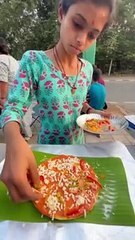 Banana Leaf Warp Cheese Desi Pizza Indian Street Food #shorts #short
