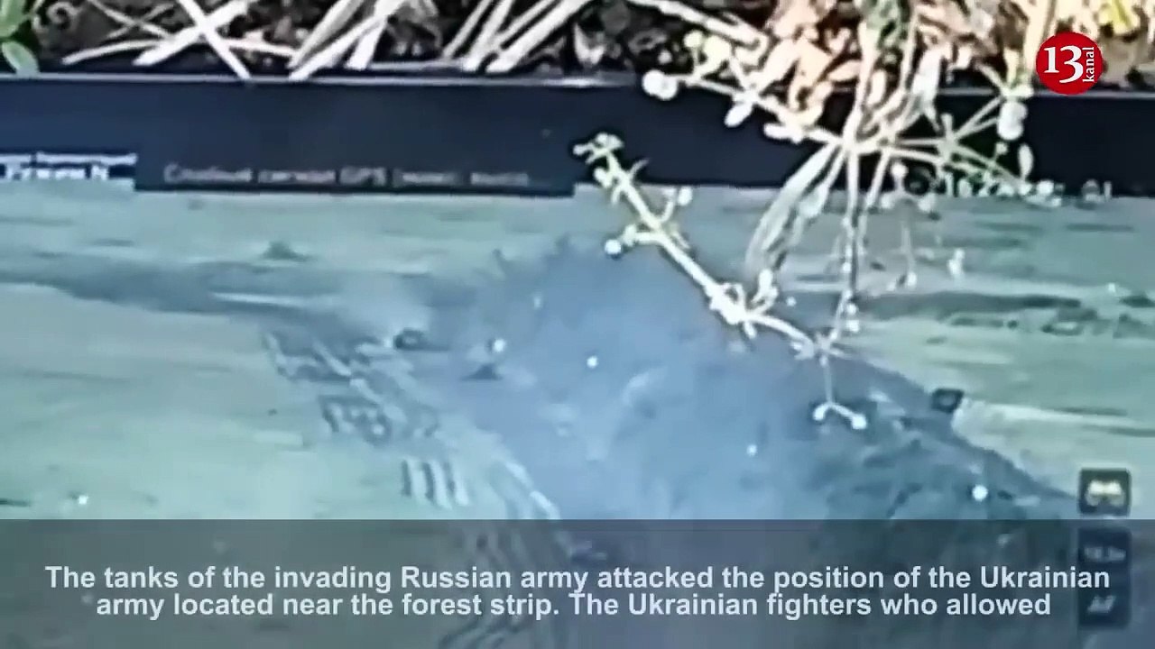 The Ukrainian army let the attacking Russian tank column close and ambushed it