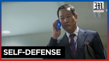 North Korean ambassador blames US for regional tensions