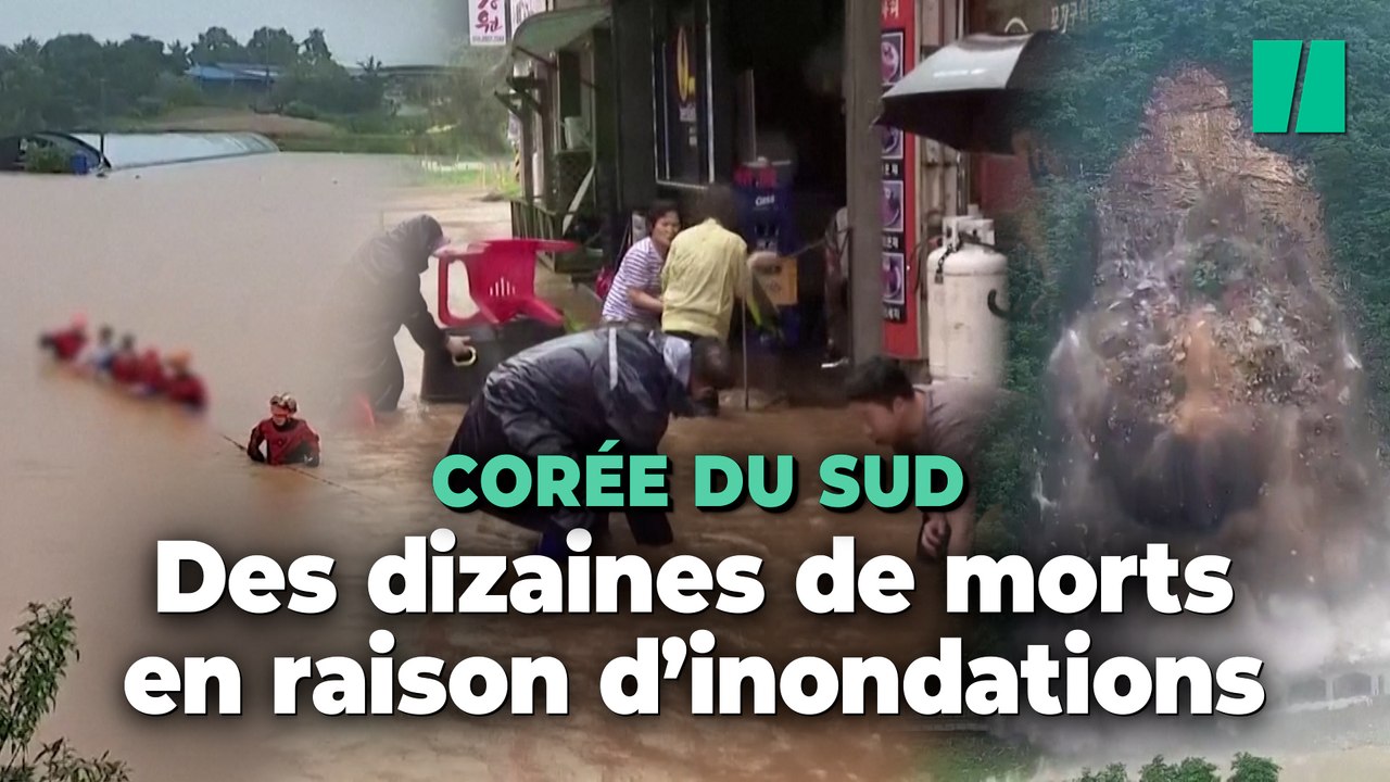 Corée du Sud : Au moins 22 morts et 14 disparus dans des inondations causées par des pluies torrentielles