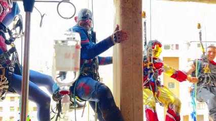 Supereroi, al Policlinico arrivano dal tetto