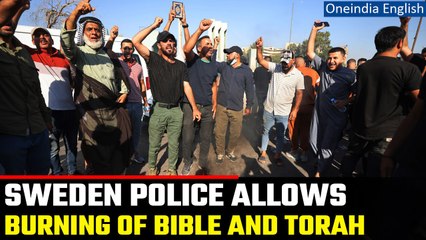 Download Video: Swedish police authorise burning of Torah and Bible outside Israeli Embassy | Oneindia News