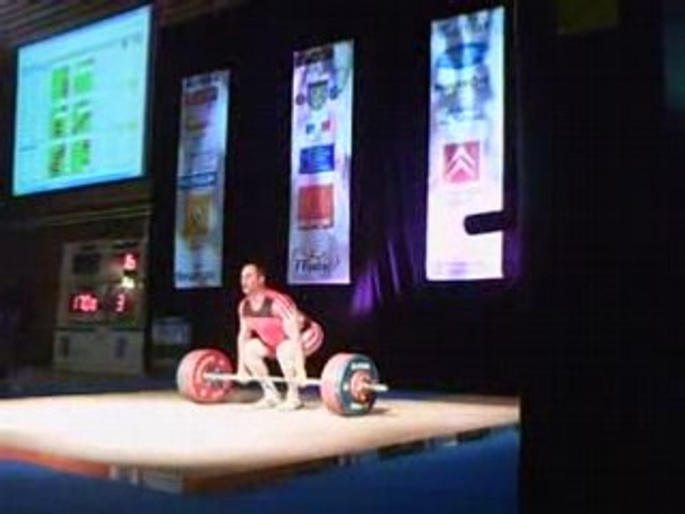 David 170 kg à l'épaulé, helas sans jeté !!!