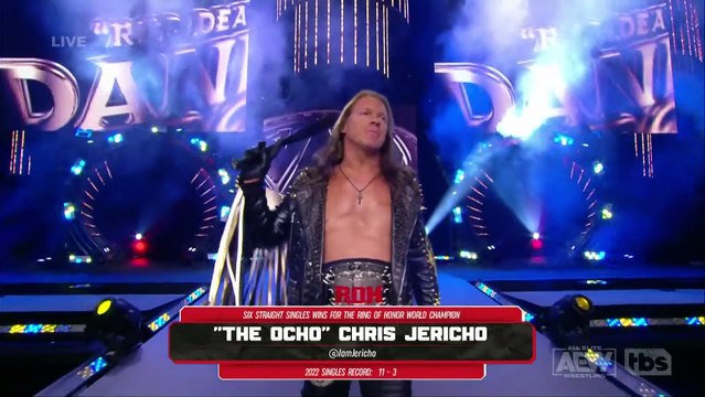 Chris Jericho Entrance as ROH World Champion: AEW Dynamite, Nov. 23, 2022