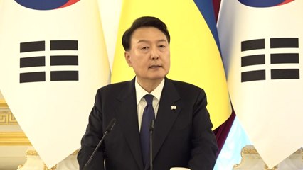 尹 "생즉사 사즉생 연대...우크라 번영 동반자 될 것" / YTN